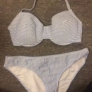 J Crew Seer Sucker Swim Suit